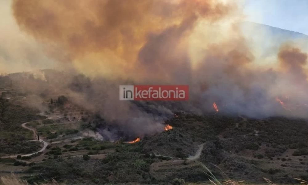 Κεφαλονιά: Ενεργοποιήθηκε το Copernicus για την περιοχή που κάηκε